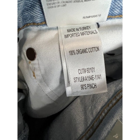 Agolde 90s Pinch Waist High Rise Jeans Size 28 Backdrop - Picture 8 of 8